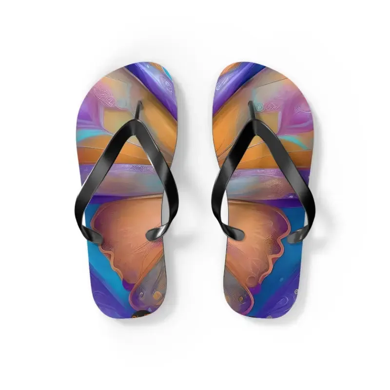 Dipaliz Butterfly Unisex Flip Flops Rubber Sole