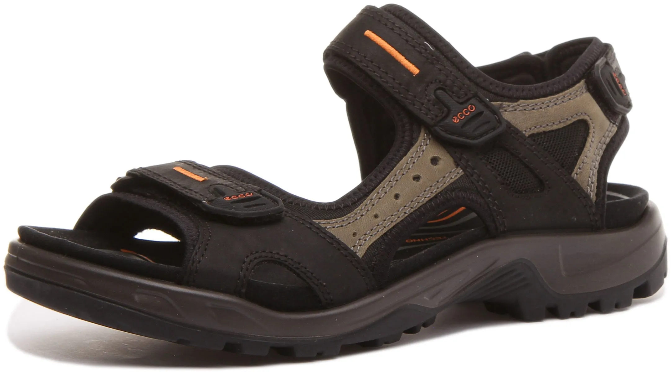 Ecco Offroad In Black Orange For Men