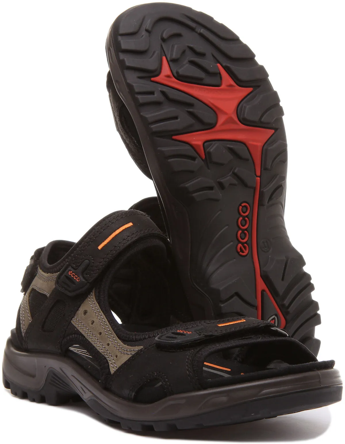 Ecco Offroad In Black Orange For Men